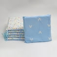 JORIAE Clearance!! Crib Wrap Crib Bedding Kit Cartoon Cotton Crash Barrier Blue Rabbit 30*30*6