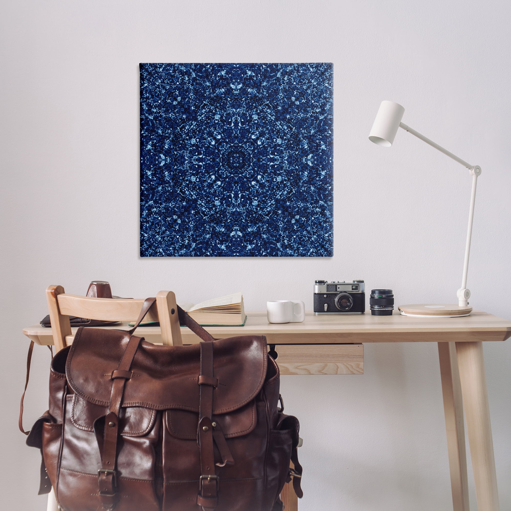 Stupell Industries Geometric Mosaic Pattern Abstract Painting Wrapped Canvas Art Print Wall Art, 36 x 36