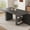 grey, variant on GIMMYFIVE 70.8 in Modern Rectangular Dining Table, Seats 6 to 10, Fluted Legs, Storage Shelves