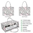 thumbnail image 2 of Large Capacity Tote Bag,Pioneer Flower Floral Print Pattern Handbag Fashion Luxury Tote Bag,15.7"x13"x 5.1" Inches,Laptop Compatible, 2 of 6