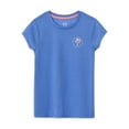 thumbnail image 3 of Wonder Nation Girls Short Sleeve Top and Sleep Shorts Pajama Set, 2-Piece, Sizes 4-18 & Plus, 3 of 7