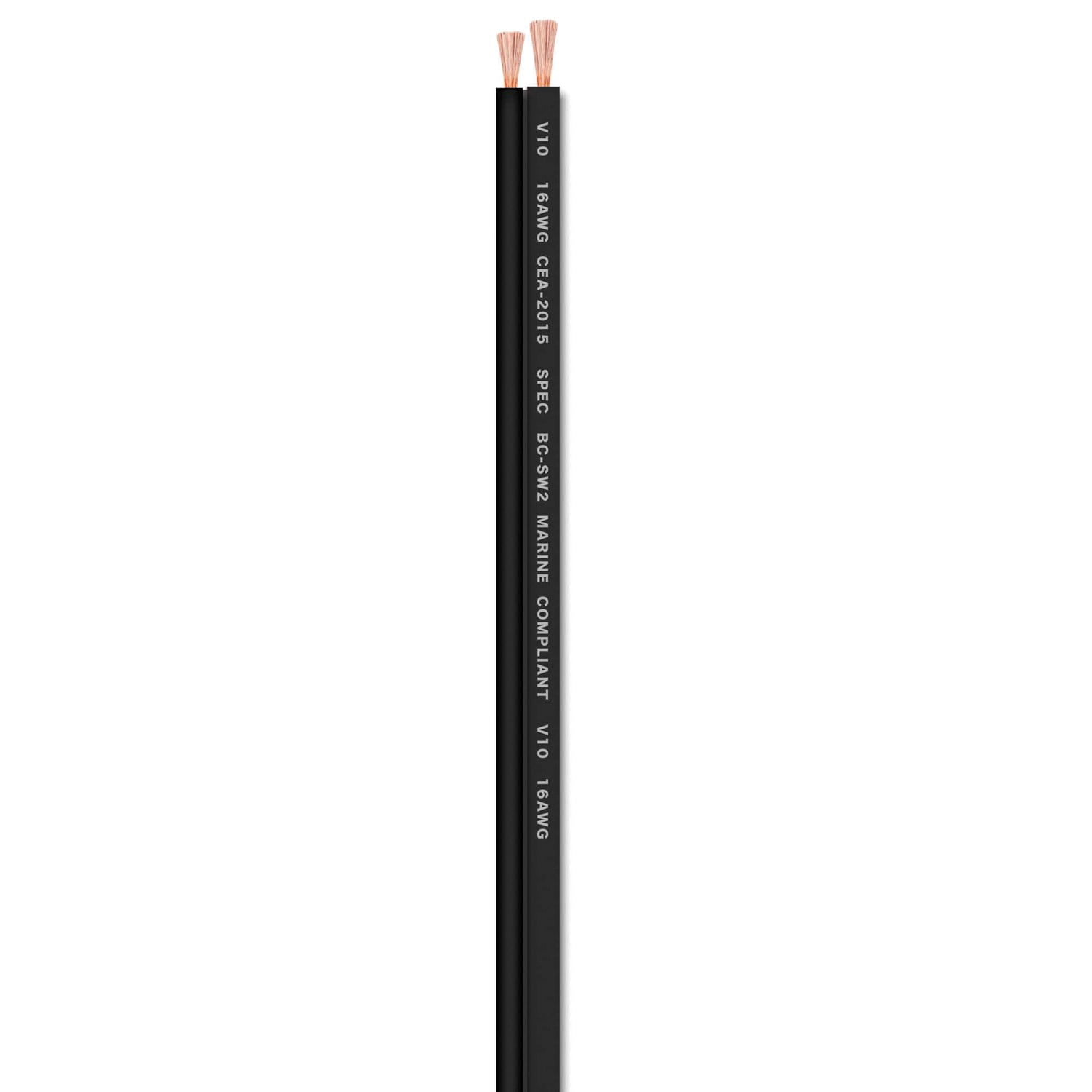 T-Spec v10 SERIES 12-Gauge Black Speaker Wire, 125-ft., Black, V10SW12125-BK