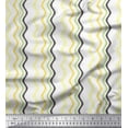 thumbnail image 1 of Soimoi Satin Silk Fabric Waves Artistic Printed Craft Fabric by the Yard 42 Inch Wide, 1 of 3