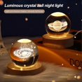 thumbnail image 2 of Cosmic Star Night Light 3D Faux Crystal Ball Lamp USB Powered Bedside Starry Sky Lamp Gift for Friends And Family, 2 of 5