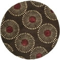 thumbnail image 4 of SAFAVIEH Soho Adeline Floral Wool Area Rug, Coffee/Brown, 7'6" x 9'6", 4 of 9