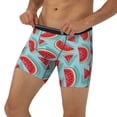 thumbnail image 3 of Picia Watermelon Pattern Men's Athletic Long Leg Briefs , Performance Stretch Underwear，Moisture-Wicking, 3 of 7