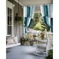 thumbnail image 4 of nqOlkjepod Outdoor Curtains for Patio Waterproof, Teal Geometric Outdoor Privacy Panels Grommet, Vintage Oil Painting Contemporary Blackout Outside Curtains for Porch/Cabana/Pergola 54"x95", 1 Panel, 4 of 8
