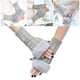 thumbnail image 5 of Guantes de mujer, guantes sin dedos de otoño, suaves, de moda para invierno, guantes a prueba de viento para Gris claro, 5 of 7