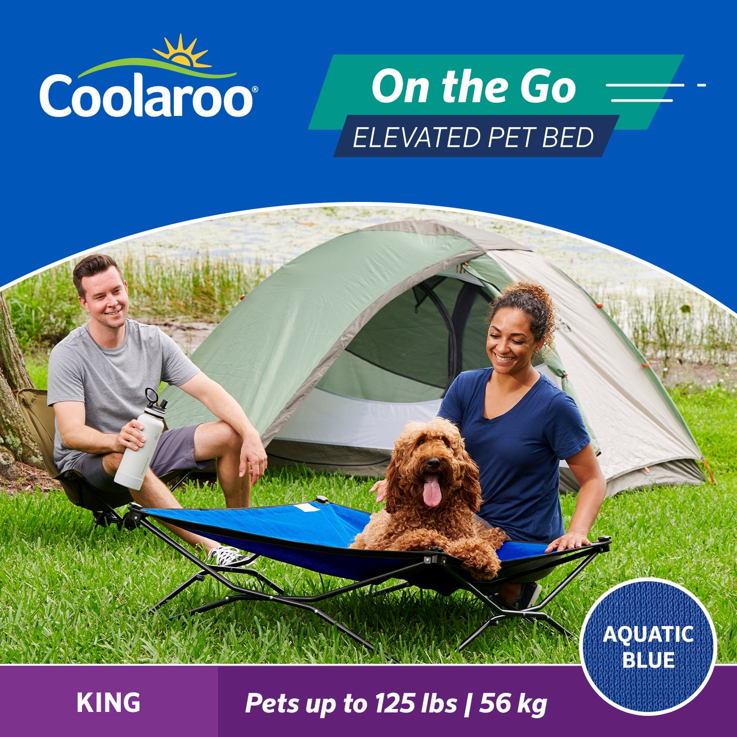 Coolaroo On the Go Elevated Travel Dog Bed King Red Walmart