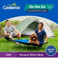 thumbnail image 6 of Coolaroo On the Go Elevated Travel Dog Bed, King, Aquatic Blue, 6 of 7
