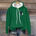 thumbnail image 5 of TRUBKH hoodies for women Fleece Sweatshirts womens long sleeve tops women sweatshirt graphic hoodie Summer Oversized Hoodies Casual Shirts Tops Lightweight Pullover With Pockets Green L, 5 of 6