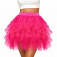 thumbnail image 4 of zhi Women's Tutu Skirt - Party & Dance Outfit，Hot Pink，XL, 4 of 5