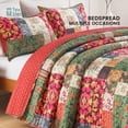 thumbnail image 5 of CHARRYARN Queen Comforter Set-Red Lightweight Patchwork-Spring and Summer  Bedspread-Super Soft Quilt （1 Quilt, 2 Pillow Shams, Red）, 5 of 8