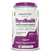 Healthyhey Nutrition Thyrohealth - Thyroid Health Formula - 475 Mg Per Serving - 60 Vegetable Capsules
