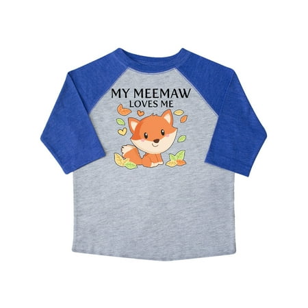 

Inktastic My Meemaw Loves Me- little fox Gift Toddler Boy or Toddler Girl T-Shirt