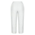 thumbnail image 5 of pstuiky Wide Leg Dress Pants for Women, Solid Color Loose Cropped Palazzo Pants Pants Simple Gym Clothes Holiday Gifts White XL, 5 of 6