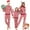Red , White, variant on Purcoar Classic Christmas Deer Print Matching Family Christmas Pajama Set