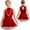 Red, variant on TiaoBug Christmas Gingerbread Costume for Kids Girls Cookie Role Play Velvet Tutu Dress Dancewear Green 12