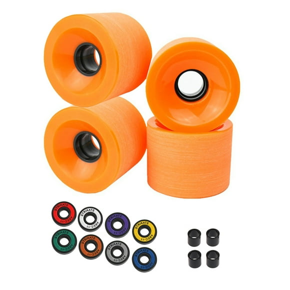 Wosthever Rodamientos de rueda de monopatín, juego de arandelas de patinaje Longboard, tabla de derrape, accesorios de mantenimiento de Patinetes eléctricos Naranja