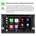 thumbnail image 3 of HD radio MP3 player 6.2 inches 2 Din Wireless Touchscreen Car setreo Bluetooth Radio CD/DVD Player,  Carplay, Mirror link, AUX, 3 of 12