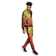 thumbnail image 6 of Men's Paisley Ombre Gradient Track Suits 2 Piece Sweatsuit Set ST803 - Red - X-Large, 6 of 6