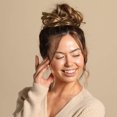 thumbnail image 4 of Madison Braids Womens Ponytail Holder Bun Hair Extension - Synthetic Hair - Top Knot - Ashy Light Brown, 4 of 6