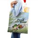 thumbnail image 4 of Frog and Toad Bolso de tela con estampado de lienzo para mujer, bolsa de compras reutilizable y estética, con cremallera interior, regalo para mujer, 35 × 40 cm., 4 of 6