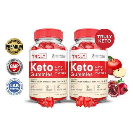 (2 Pack) Truly Keto ACV Gummies 1000MG Dietary Supplement 120 Gummys