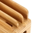 thumbnail image 3 of Bamboo Charging Station Organizer,Mobile Phone Watch Rack Holder Organizer for Home Office Use, Device Desktop Stations Cell Phone,Tablet, 3 of 9