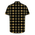 thumbnail image 4 of yillto Mens Big and Tall Plaid Shirts Button down Short Sleeve Lightweight Summer Beach Tshirts, 4 of 5