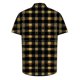 thumbnail image 4 of Camisas de Manga Corta de los Hombres Vintage Cuadrado Impreso Solapa Superior, Poliéster Ligero para Primavera Verano Casual Y Diario, 4 of 9
