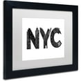 thumbnail image 2 of Trademark Fine Art 'NYC' Canvas Art by Robert Farkas, White Matte, Black Frame, 2 of 4
