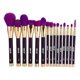 thumbnail image 1 of Makeup kit with eyeshadow, lipstick and blush - Fashion Makeup Brush Set (15 pcs purple brushes), 1 of 5