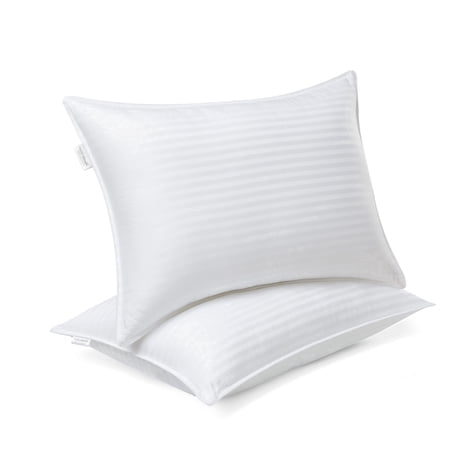 Modern Threads Hotel Collection 250 Thread Count Cotton Bed Pillow for Back, Stomach and Side Sleepers, King (2 Count)