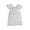 White, variant on Girls Flutter Sleeve Party Dress Sequin 3D Wing Mesh Ball Gown Dress