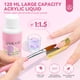 thumbnail image 5 of Kit de uñas acrílicas, polvo acrílico y juego de pinceles para uñas acrílicas, capa superior y base con lámpara UV para decoración de uñas en casa, 5 of 5