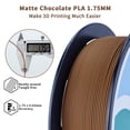 thumbnail image 3 of Filamento para impresora 3D ZIRO Matte PLA, 1,75 mm, chocolate, 1 kg, 3 of 4