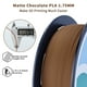 thumbnail image 3 of Filamento para impresora 3D ZIRO Matte PLA, 1,75 mm, chocolate, 1 kg, 3 of 4