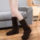 thumbnail image 5 of Calentadores de piernas peludas por encima de la rodilla calcetines borrosos de felpa medias de pantuflas largas y peludas calcetines de invierno para dormir en casa para mujeres y hombres, 5 of 5