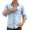 Light Blue, variant on Business Casual Shirts for Men 2026 Spring Cotton Linen Relaxed Fit Long Sleeve Button Down Lapel Collar Work Shirt