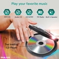thumbnail image 3 of Reproductor de CD portátil Bluetooth Philco con radio FM y auriculares, 3 of 8