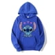 thumbnail image 2 of Disney-Sudadera con capucha para hombre y mujer, suéter de gran tamaño con dibujos animados de Stitch, ropa informal a la moda para parejas, Tops de primavera y otoño, 2024, 2 of 5
