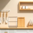 thumbnail image 4 of Luxshiny 1Pack MultiLayer Shelf Rack for Kitchen Counter with Acrylic and Wood 11.8x13.4x5.9in, 4 of 4