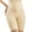 Khaki, variant on UAMVSH Shapewear for Women Fashionable Lace High Waist Zipper Front Slip Shorts Comfy Stretchy Summer Slimming Body Shaper Shorts