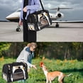 thumbnail image 7 of Penguin Premium Pet Travel Bag - Durable 900D Oxford Cloth, Sherpa Base, & Nylon Webbing - 17x10x11.8 in - Ideal for Dogs & Cats - Includes Convenient Features, 7 of 7