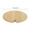 thumbnail image 2 of Unique Bargains 1 Pc Portable with Spoon Hole Cup Cover for Office Wood Tone Bamboo Wood, 2 of 5