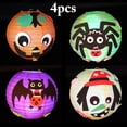 thumbnail image 2 of 4 Sets Handmade Craft Kit Light up Paper Lantern DIY Craft Kit for Halloween, 2 of 10