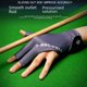 thumbnail image 1 of Guantes de billar profesionales para hombre, de tres dedos, transpirables, antideslizantes, de seda de hielo, de una sola pieza, para zurdos, para mujer, T3, 1 of 5