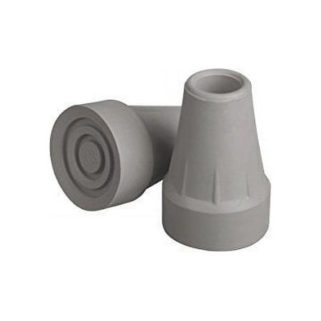 Crutch Tips Heavy Duty 7/8 Inch, Replacement Rubber Crutch Tips, Guardian Crutch Accessories Super Crutch Tip, Replacement Parts for Crutches (Aluminum & Wooden), Gray