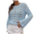 thumbnail image 2 of ICHUANYI Liquidación Mujer Tallas grandes Casual Cuello en V Suelto Impreso Manga Tops Mujer Blusa ICHUANYI WER202308231246, 2 of 5